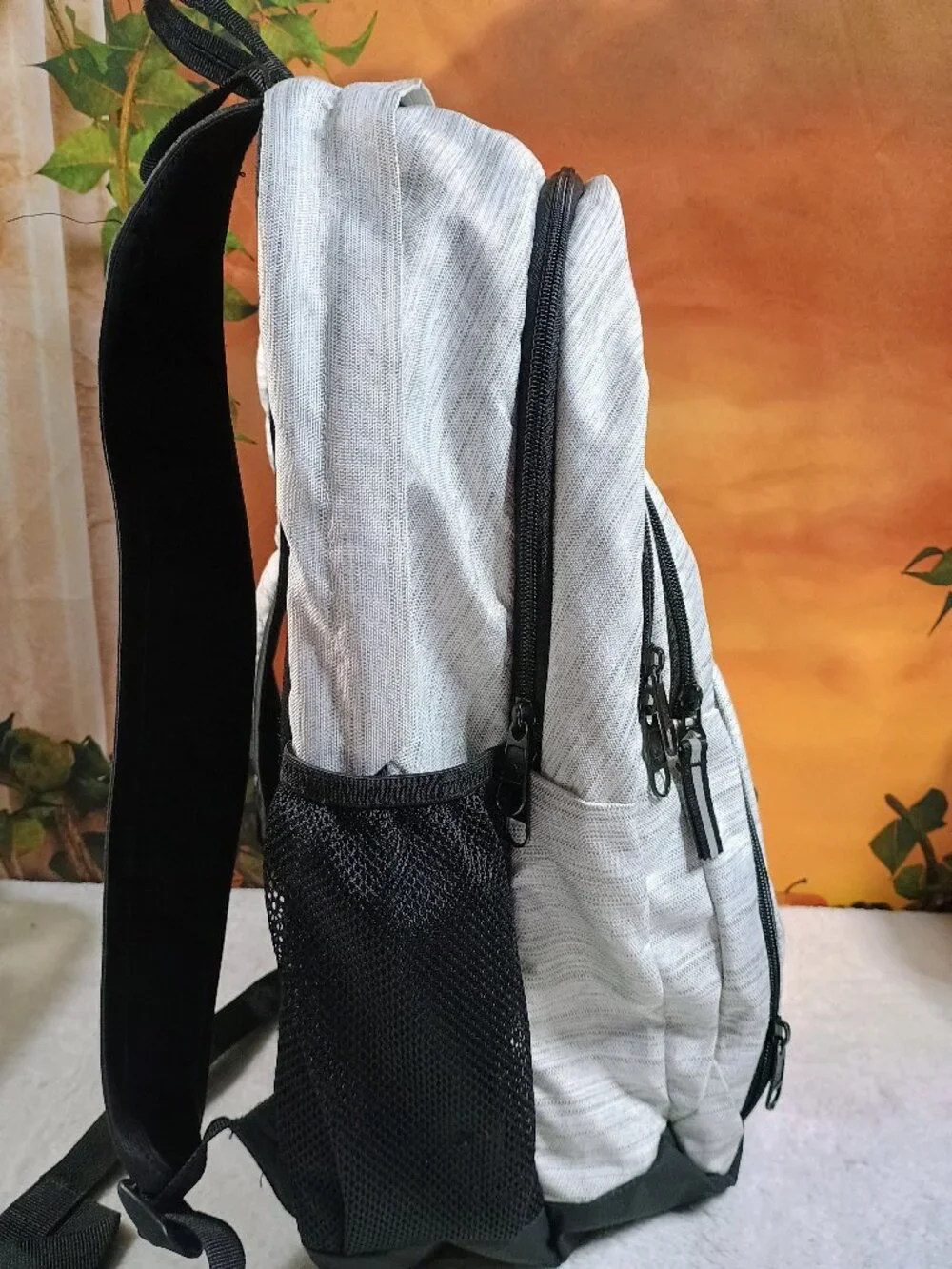 VGUC Adidas Heather Gray & Black Laptop School Backpack Travel Daypack